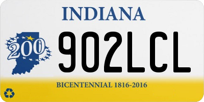 IN license plate 902LCL