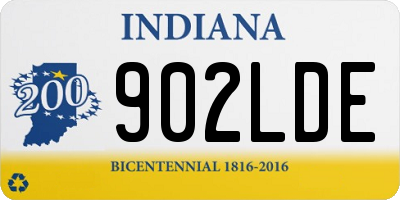 IN license plate 902LDE