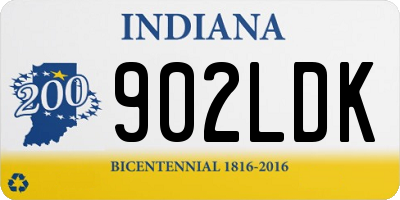 IN license plate 902LDK