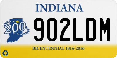 IN license plate 902LDM
