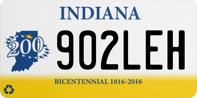 IN license plate 902LEH