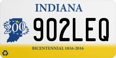 IN license plate 902LEQ