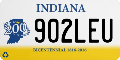 IN license plate 902LEU