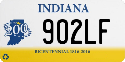 IN license plate 902LF
