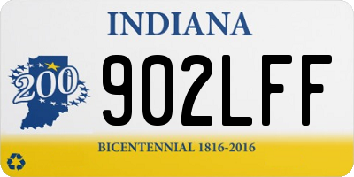 IN license plate 902LFF