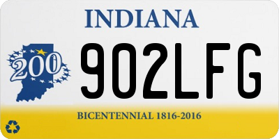 IN license plate 902LFG