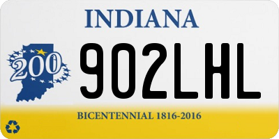 IN license plate 902LHL
