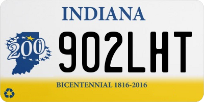 IN license plate 902LHT