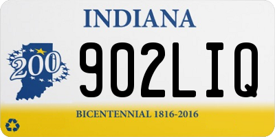 IN license plate 902LIQ