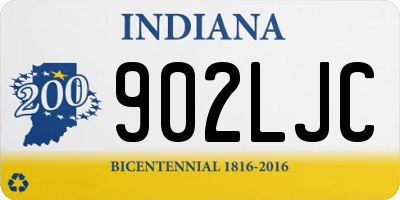 IN license plate 902LJC