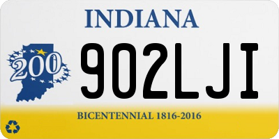 IN license plate 902LJI