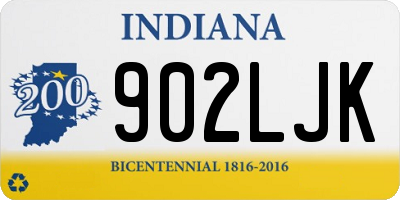 IN license plate 902LJK