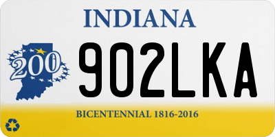 IN license plate 902LKA