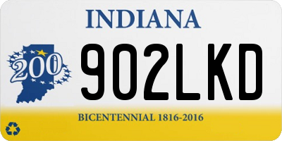 IN license plate 902LKD