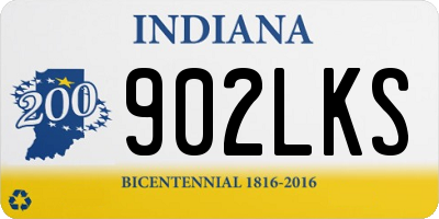 IN license plate 902LKS
