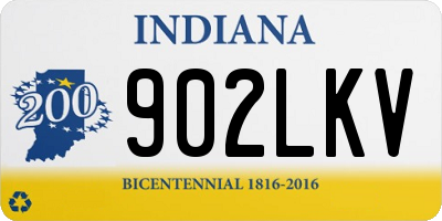 IN license plate 902LKV