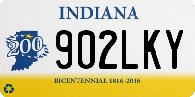 IN license plate 902LKY