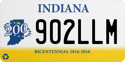 IN license plate 902LLM