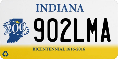 IN license plate 902LMA