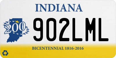 IN license plate 902LML