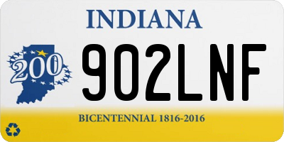 IN license plate 902LNF