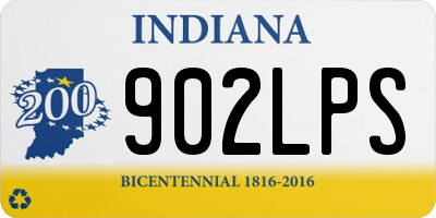 IN license plate 902LPS