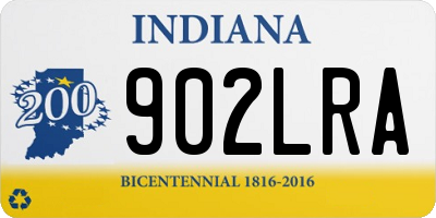 IN license plate 902LRA