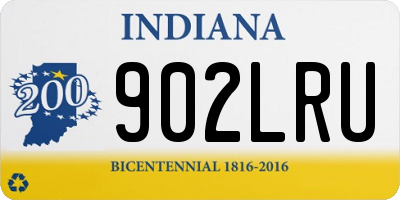 IN license plate 902LRU