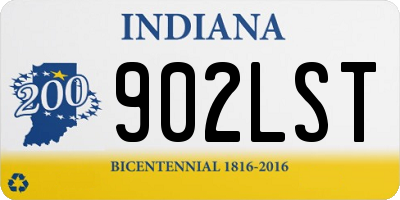 IN license plate 902LST