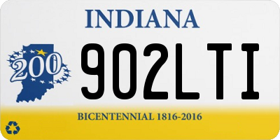 IN license plate 902LTI