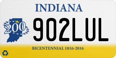 IN license plate 902LUL