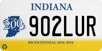IN license plate 902LUR