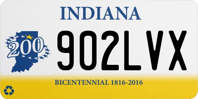 IN license plate 902LVX