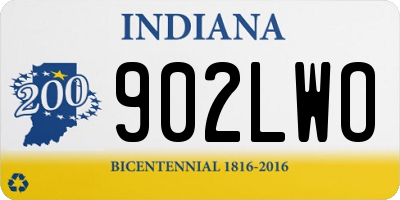 IN license plate 902LWO