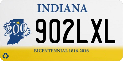 IN license plate 902LXL