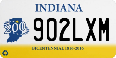IN license plate 902LXM