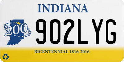IN license plate 902LYG