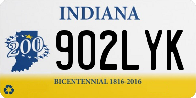 IN license plate 902LYK