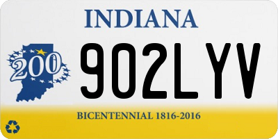 IN license plate 902LYV
