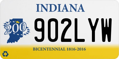 IN license plate 902LYW