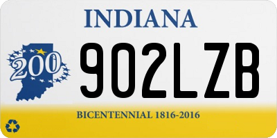 IN license plate 902LZB