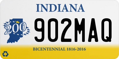 IN license plate 902MAQ