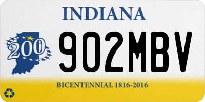 IN license plate 902MBV