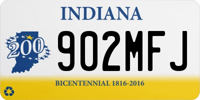IN license plate 902MFJ