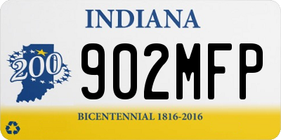 IN license plate 902MFP