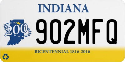 IN license plate 902MFQ