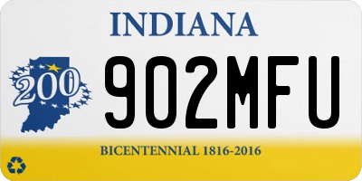 IN license plate 902MFU