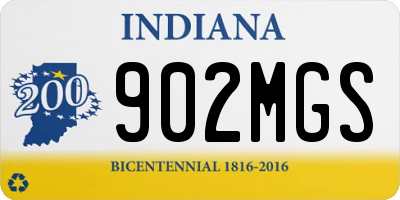 IN license plate 902MGS