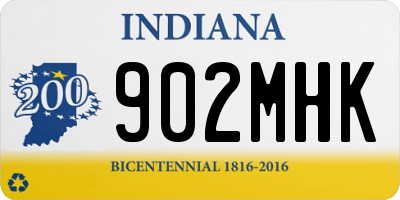 IN license plate 902MHK