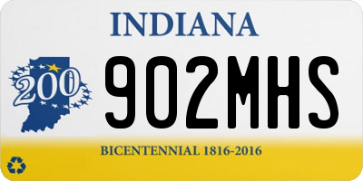 IN license plate 902MHS